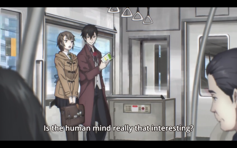 Ritsu’s the smartly dressed guy. Oh Mizuguchi, you probably just gave him a starter to monologue about psychology.
